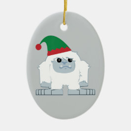 Cute jul Elf Yeti Julgransprydnad Keramik