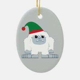 Cute jul Elf Yeti Julgransprydnad Keramik