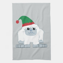Cute jul Elf Yeti Kökshandduk