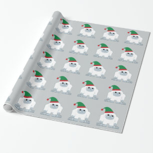Cute jul Elf Yeti Presentpapper
