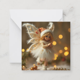 Cute Jul Fairy Anteckningskort