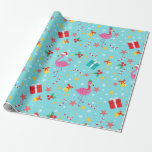 Cute Jul Flamingos Presentpapper<br><div class="desc">Fira helgdagarna med den här Cute Julflamingos-designen. Du kan anpassa detta ytterligare genom att klicka på knappen "PERSONALIZE". Kontakta oss på ThePaperieGarden@gmail.com för ytterligare frågor.</div>