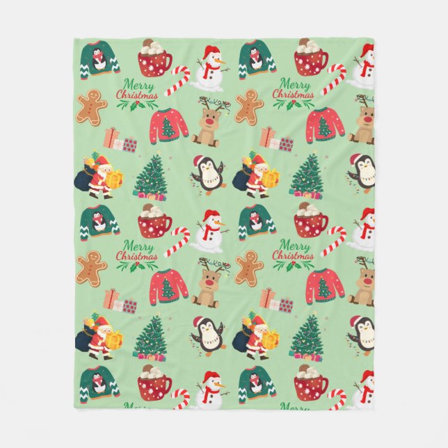 Cute jul Fleece Blanket (Framsidan)