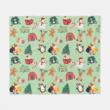 Cute jul Fleece Blanket