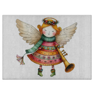 Cute jul Folk Art Angel