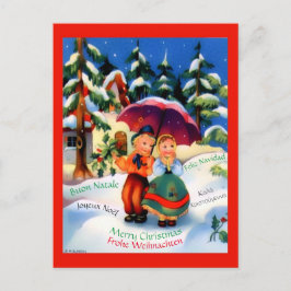Cute Jul-Fransken Spanska italienska Vykort