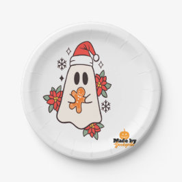 Cute Jul Ghost Mugg | Helgdag Gingerbröd & P