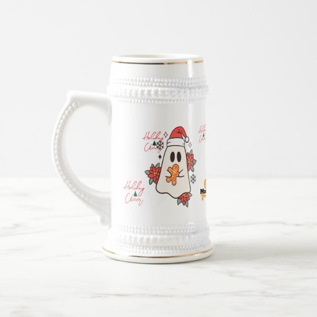 Cute Jul Ghost Mugg | Helgdag Gingerbröd & P (Vänster)