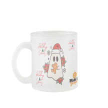 Cute Jul Ghost Mugg | Helgdag Gingerbröd & P
