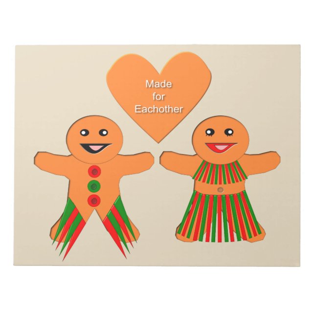 Cute Jul Gingerbröd par Anteckningsblock (Framsida)