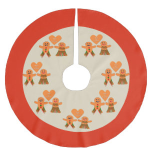 Cute Jul Gingerbröd par Julgransmatta Borstad Polyester
