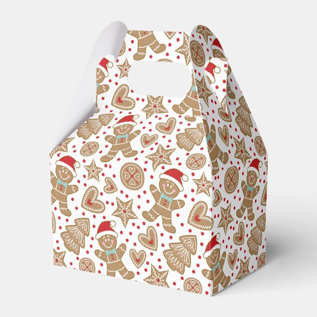 Cute Jul Gingerbröd Presentaskar (Framsidan Sidan)