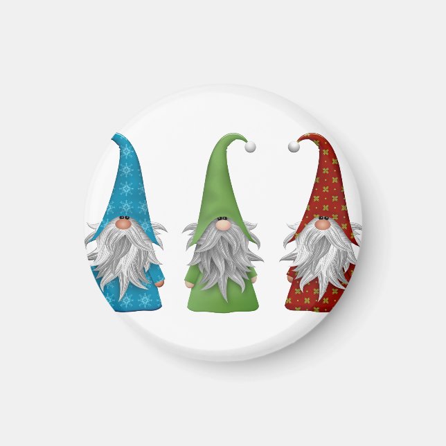 Cute Jul Gnome  Magnet (Framsidan)