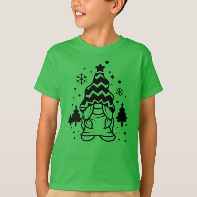 Cute Jul Gnome T Shirt (Framsida)