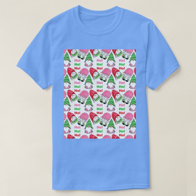 Cute Jul Gnomes Ho Ho Ho Graphic T Shirt (Design framsida)