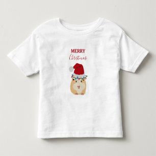 Cute jul Hamster Funny Animal Santa Hat T Shirt