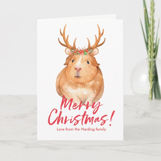 Cute jul-Hamster-kort Helgkort (Framsida)
