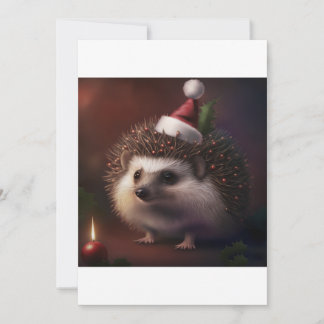 Cute jul Hedgehog , Hedgehog Älskare Gift T-S Julkort