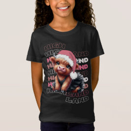 Cute Jul Highland Cow Ballerina T Shirt
