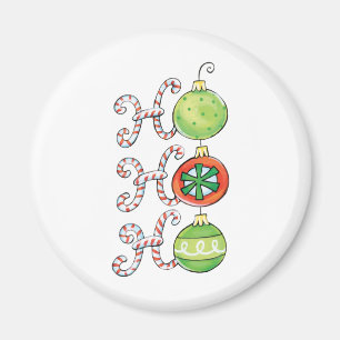 Cute jul Ho Ho Ho, Polkagrisar Magnet
