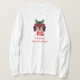 Cute jul Hund Howlidays Doxie Funny Dachshund T Shirt