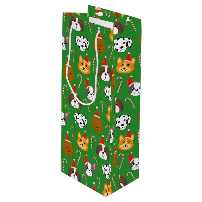 Cute Jul-Hund Patterned (Framsidan Vinklad)