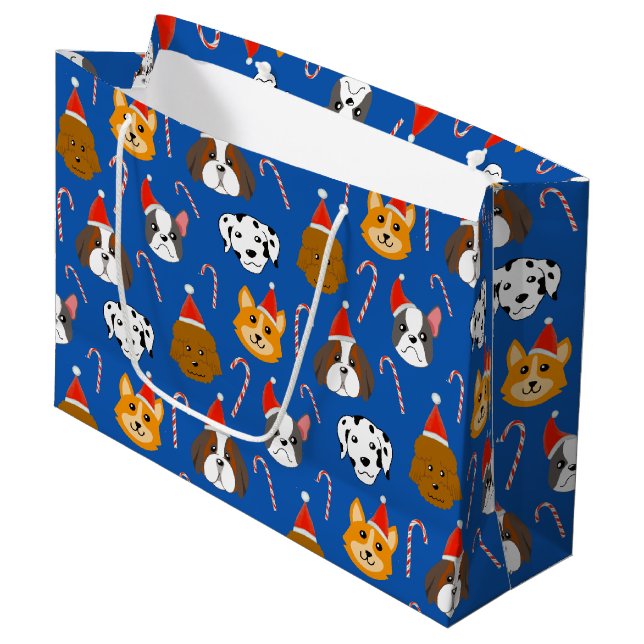 Cute Jul-Hund Patterned (Framsidan Vinklad)