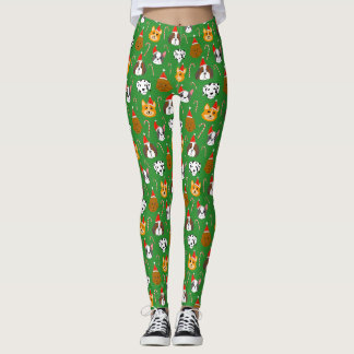 Cute Jul-Hund Patterned Leggings