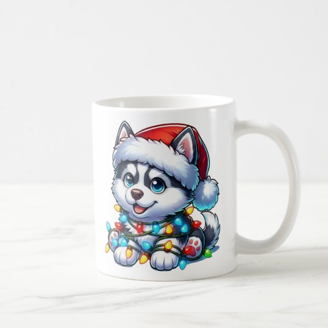 Cute jul Husky Mugg (Höger)