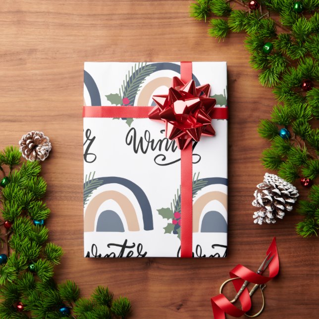 Cute Jul Julafton Helgdag Winter Gräs Gift Presentpapper (Julgåva)