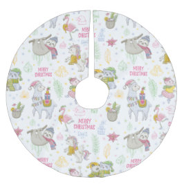 Cute-jul Julgransmatta Borstad Polyester