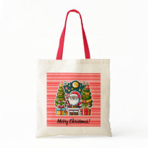 Cute jul Jultomten Gift Tote Bag