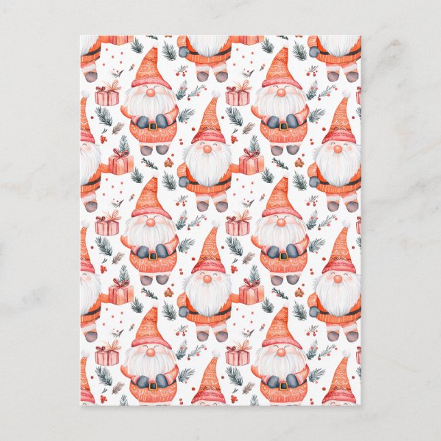 Cute jul Jultomten Helg Vykort (Framsida)