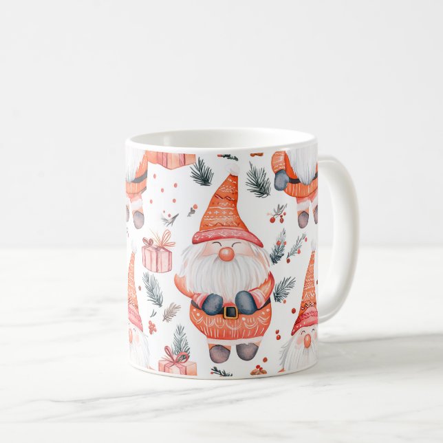 Cute jul Jultomten Kaffemugg (Framsida höger)