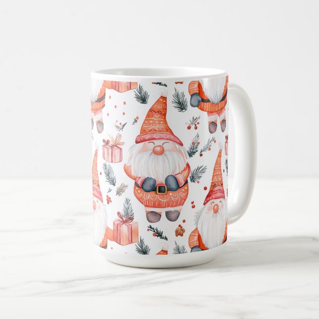 Cute jul Jultomten Kaffemugg (Framsida höger)