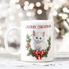 Cute Jul Kattunge Älskare Namn Mugg