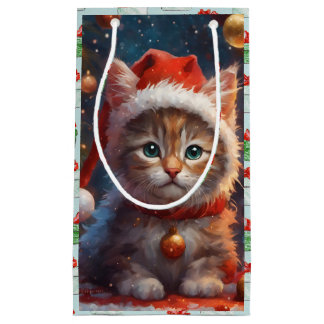 Cute jul Kattunge Gift Bag