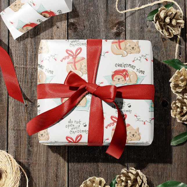 Cute Jul Kattunge Mönster Presentpapper (Skapare uppladdad)