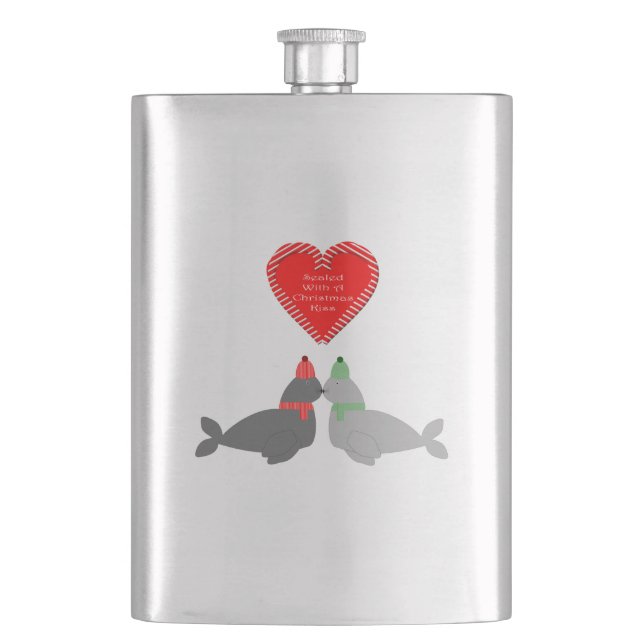 Cute jul Kissing Sälar Fickplunta (Framsidan)