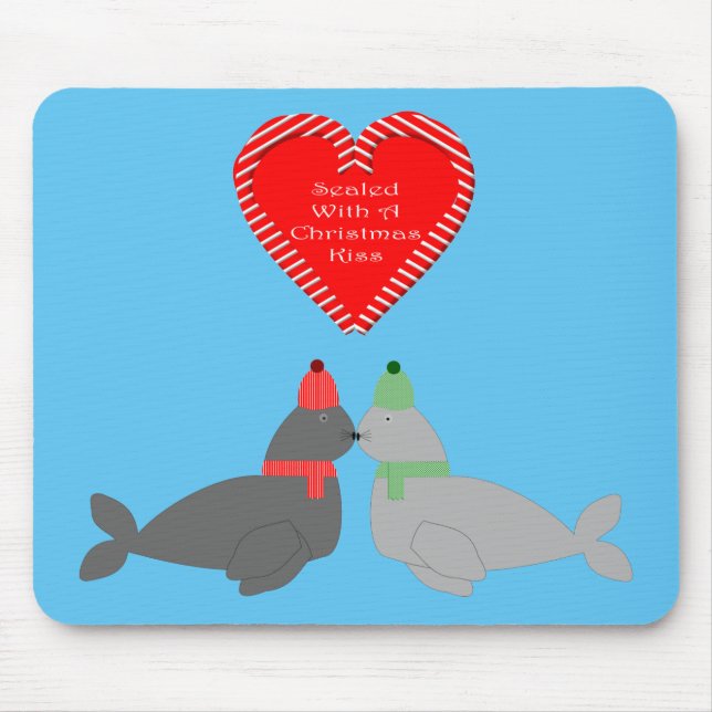 Cute jul Kissing Sälar Musmatta (Framsidan)