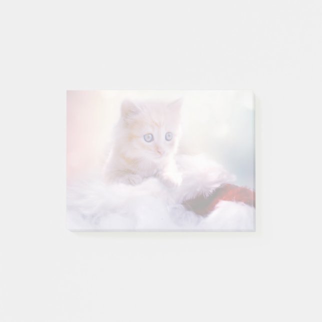 Cute Jul Kitten Post-it Block (Framsida)