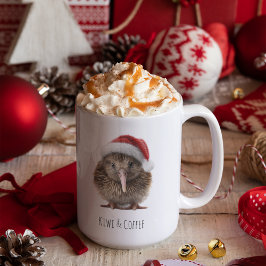 Cute Jul Kiwi, anpassningsbar Kaffemugg