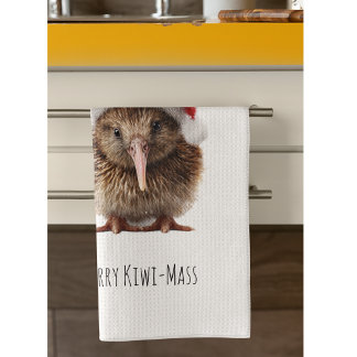 Cute Jul Kiwi, anpassningsbar Kökshandduk