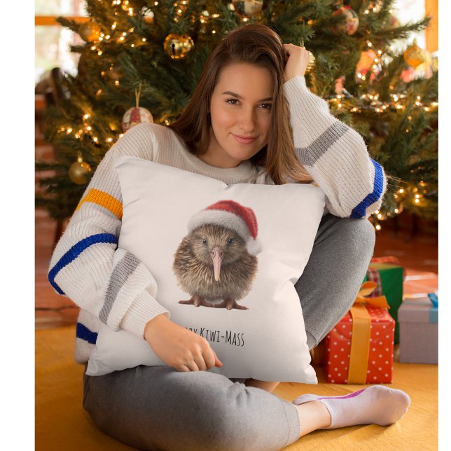 Cute Jul Kiwi, anpassningsbar Kudde (Skapare uppladdad)