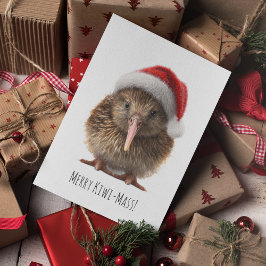 Cute Jul Kiwi, anpassningsbar Vykort