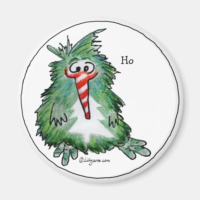 Cute jul Kiwi Tecknad Magnet (Framsidan)