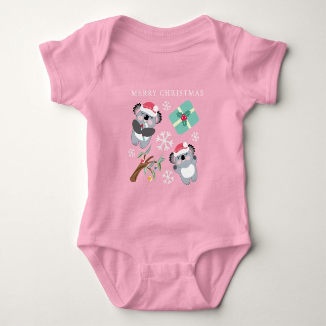 Cute Jul Koala T Shirt (Framsida)