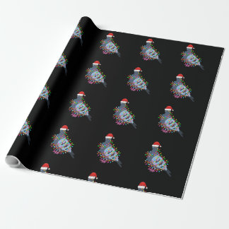 Cute jul Ljus Pigeon Wearing Julafton Hat - Pi Presentpapper