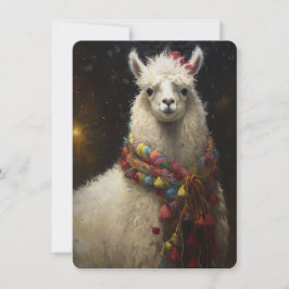 Cute jul Llama Julkort