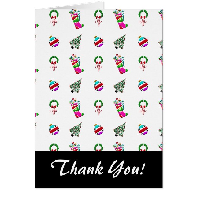 Cute jul Mönster OBS Kort (Framsidan)